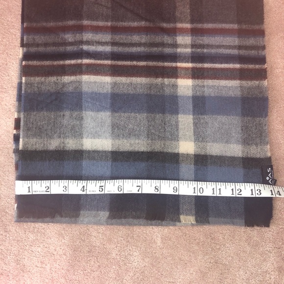 Mens’ V. FRAAS Plaid Scarf NWT - Picture 4 of 5